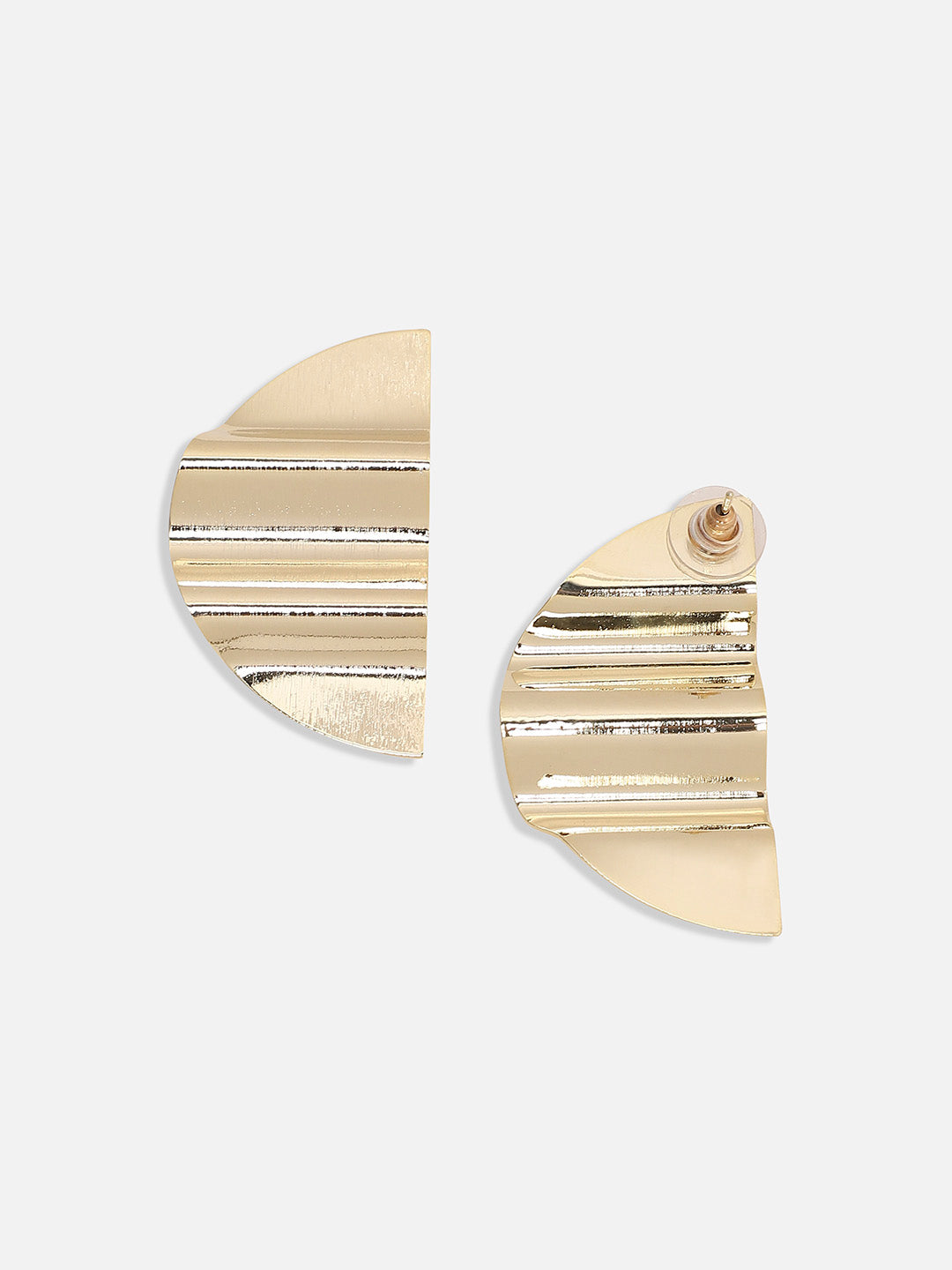 Women Dented Minimal Stud Earrings