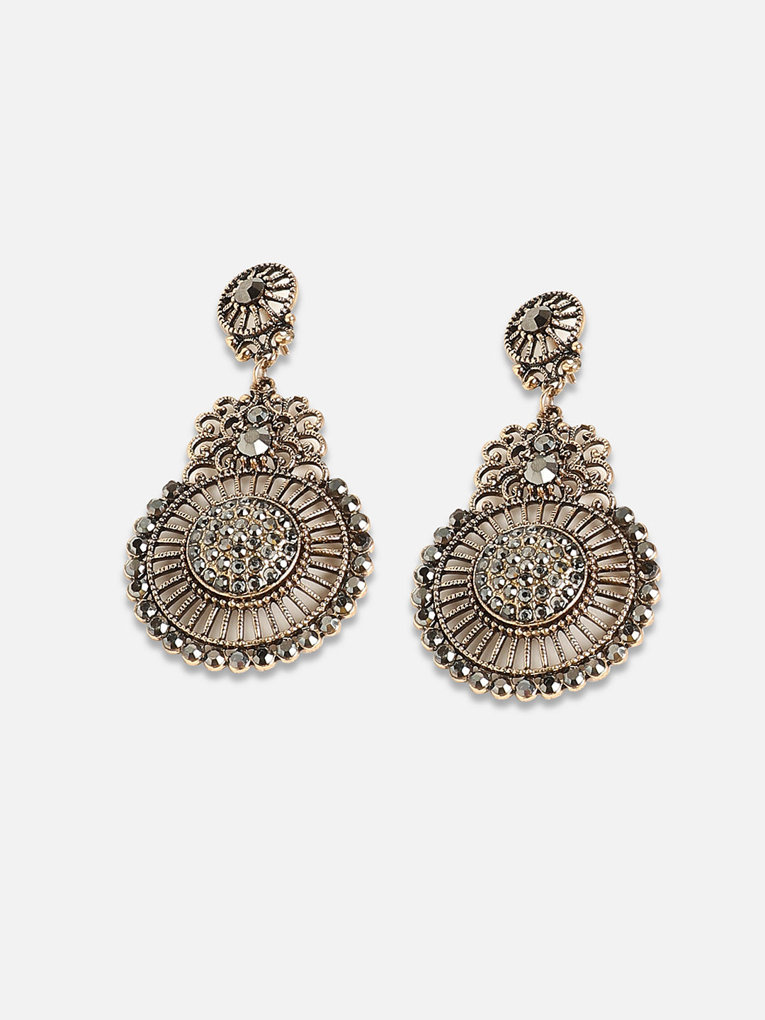 Women Embellished Filigree Drop Earringss