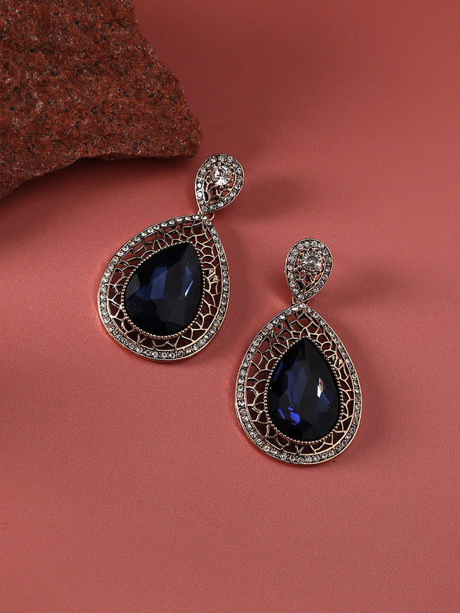 Women Intricate Teardrop Earringss