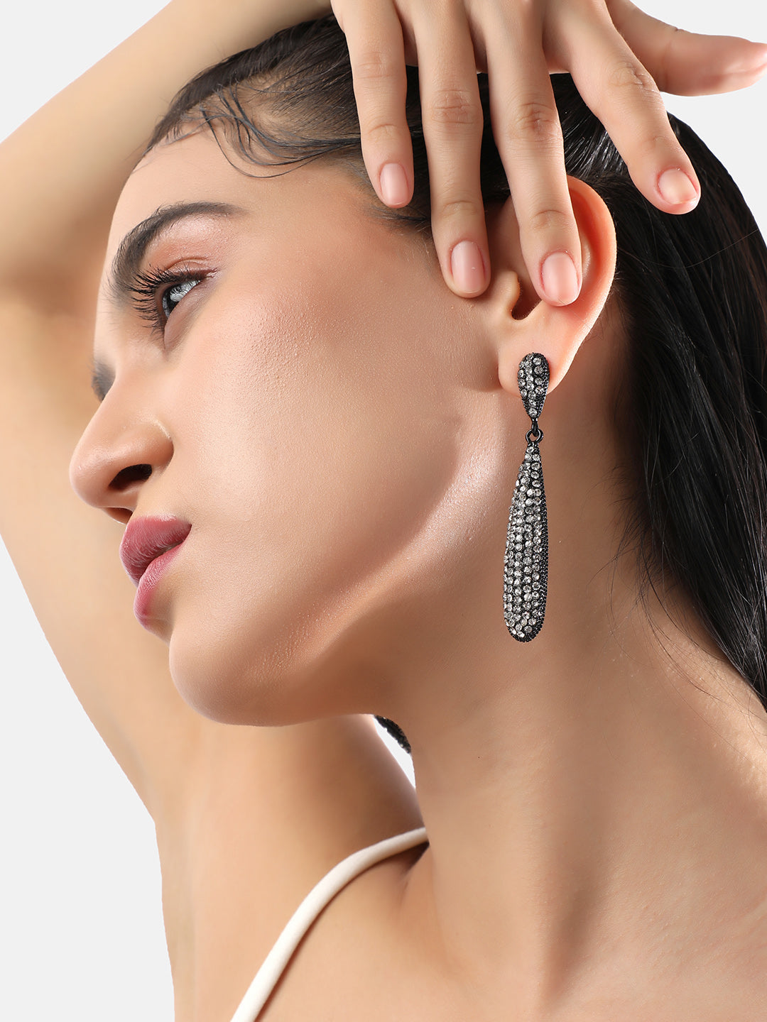 Women Bling Almond Drop Earringss
