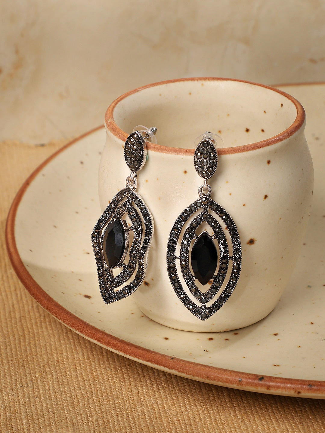 Women Embellished Eye Drop Earringss