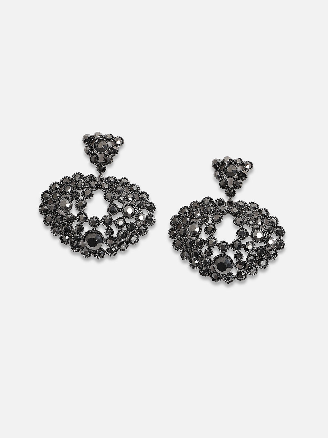 Women Embellished Cluster Drop Earringss