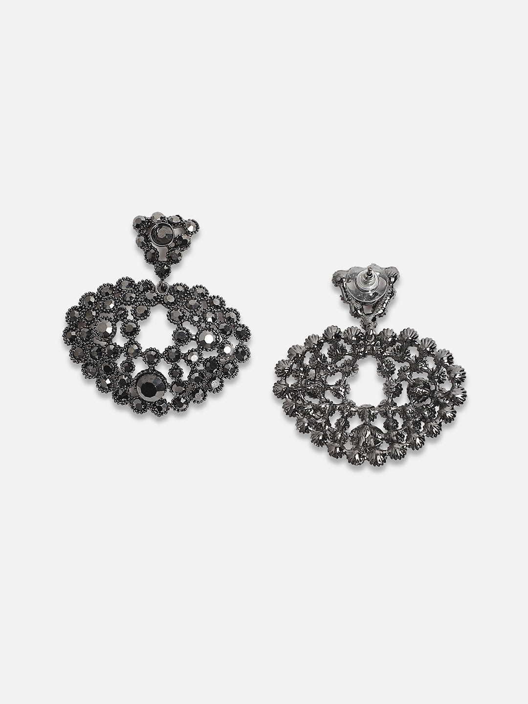 Women Embellished Cluster Drop Earringss