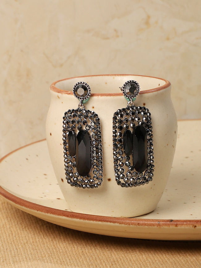 Women Geometric Cluster Drop Earringss