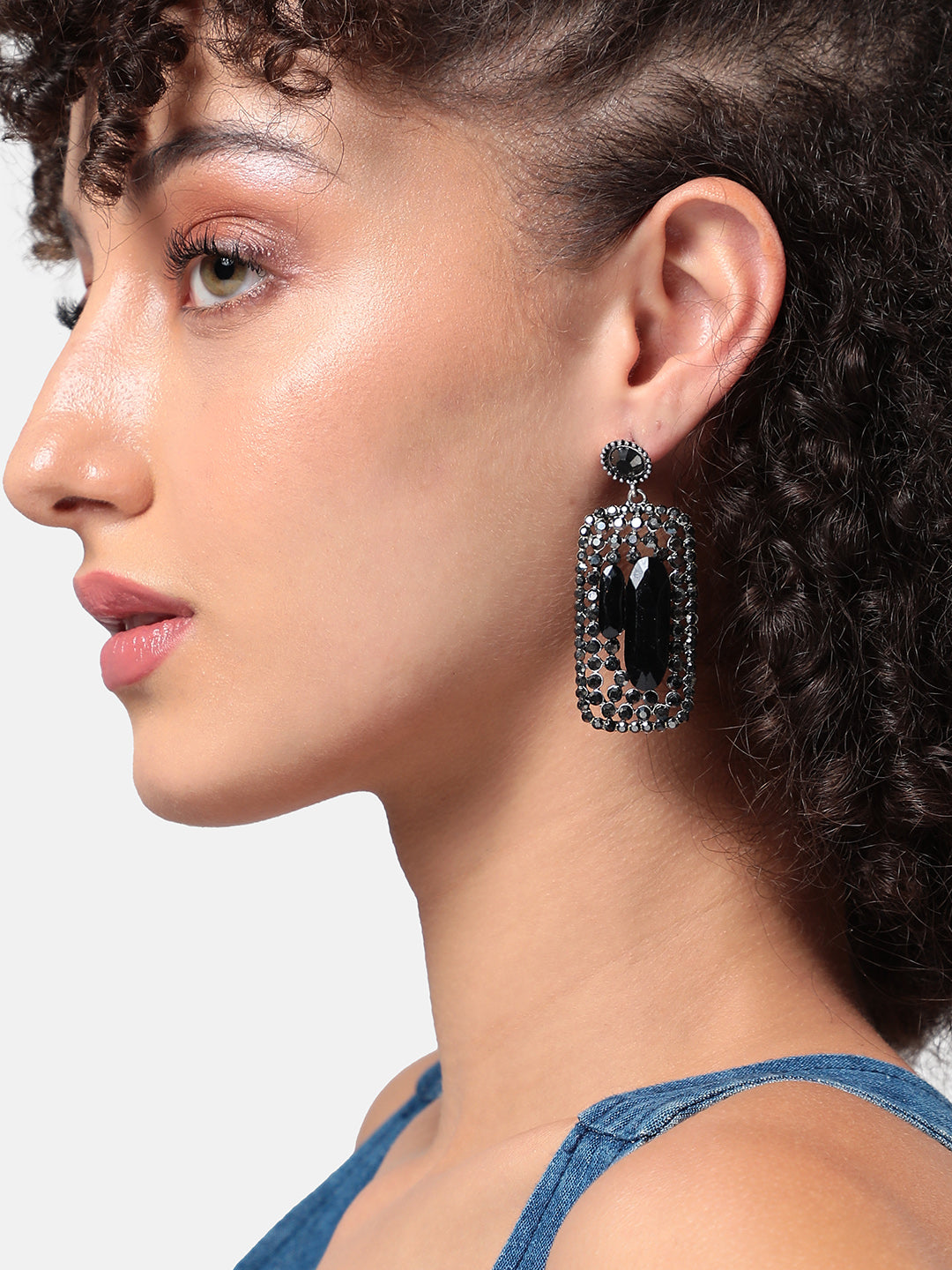 Women Geometric Cluster Drop Earringss