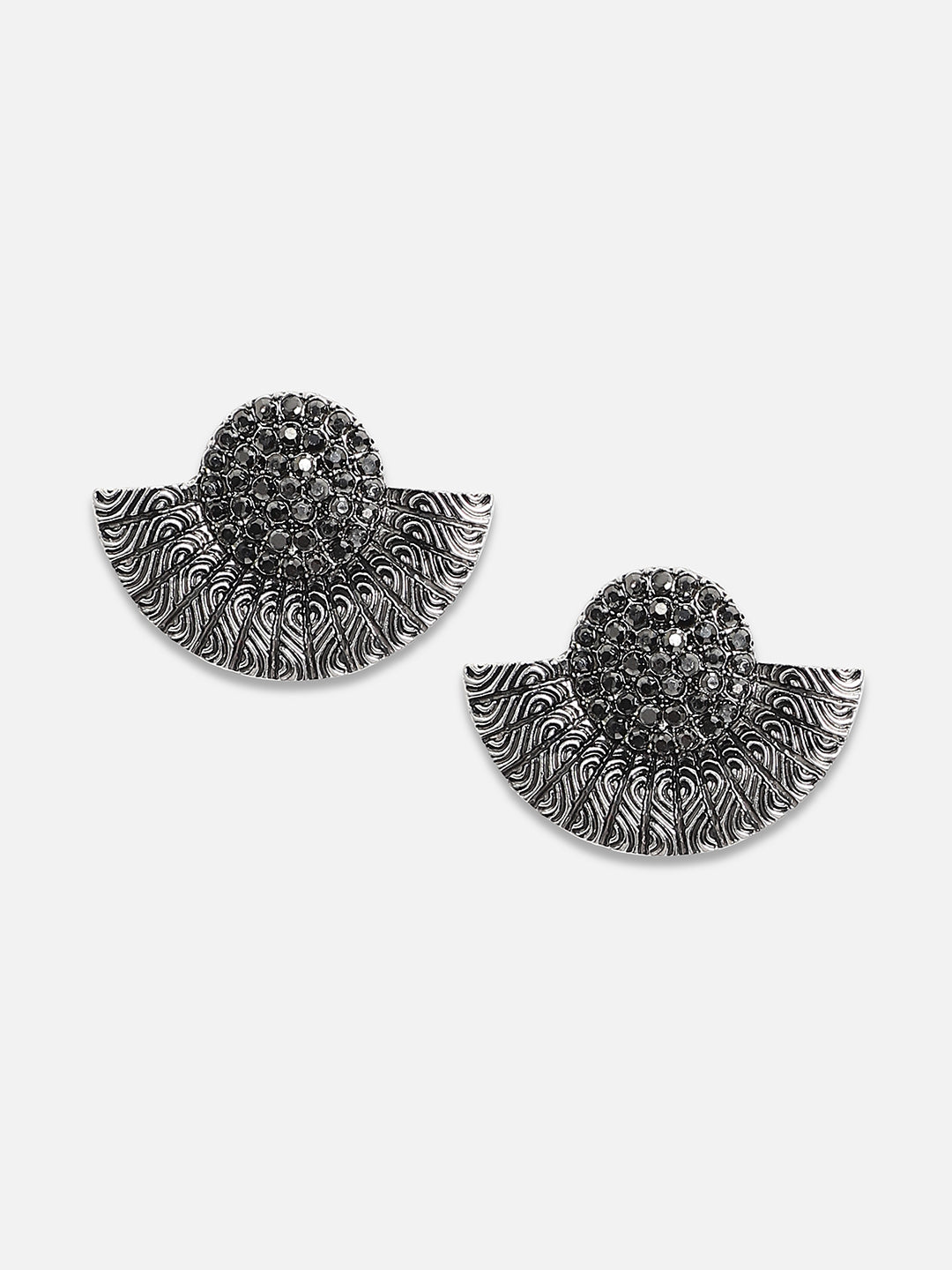 Women Embellished Semicircle Drop Earringss
