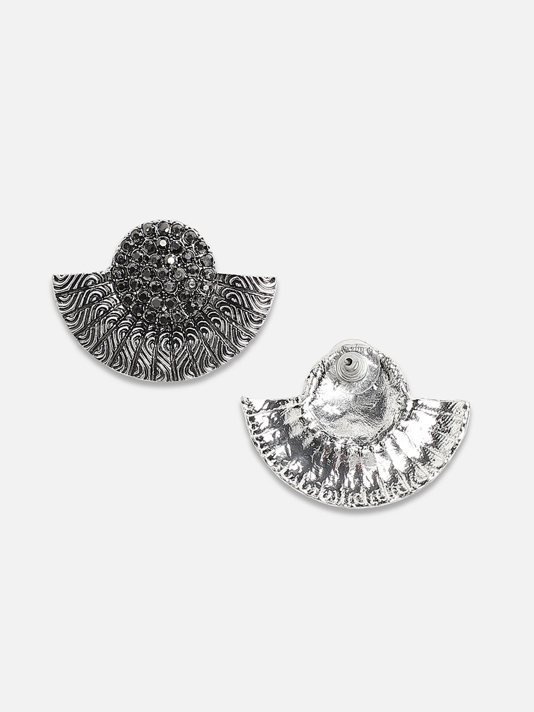 Women Embellished Semicircle Drop Earringss
