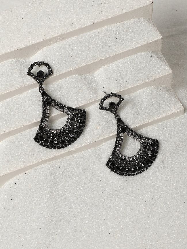 Women Embellished Bow Drop Earringss