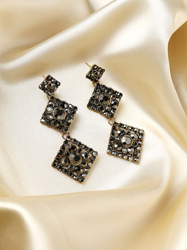 Women Embellished Diamond Drop Earringss