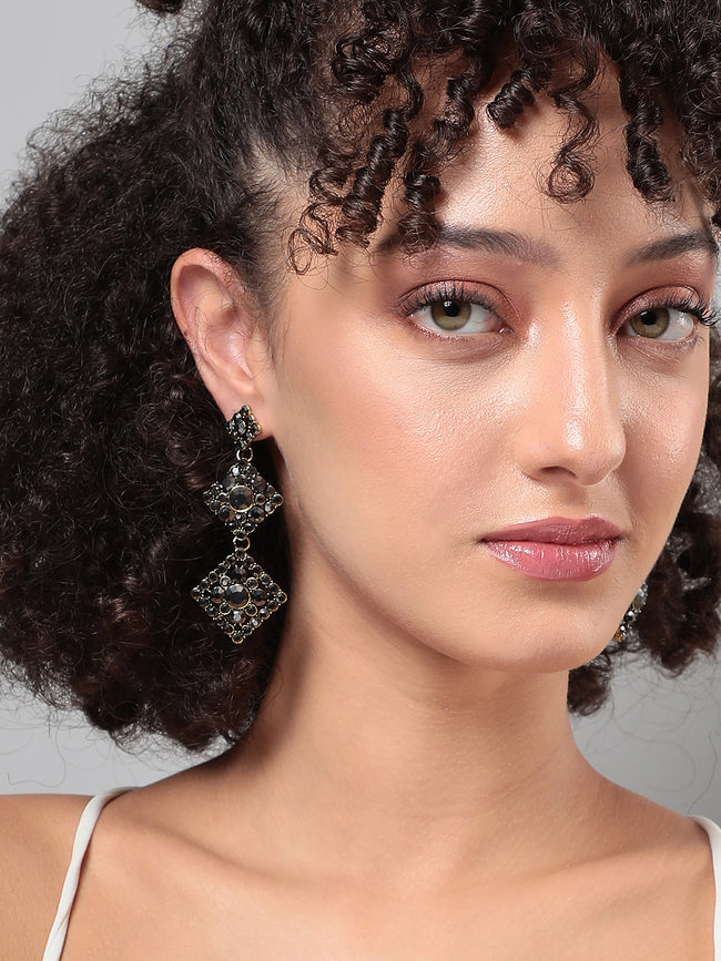 Women Embellished Diamond Drop Earringss