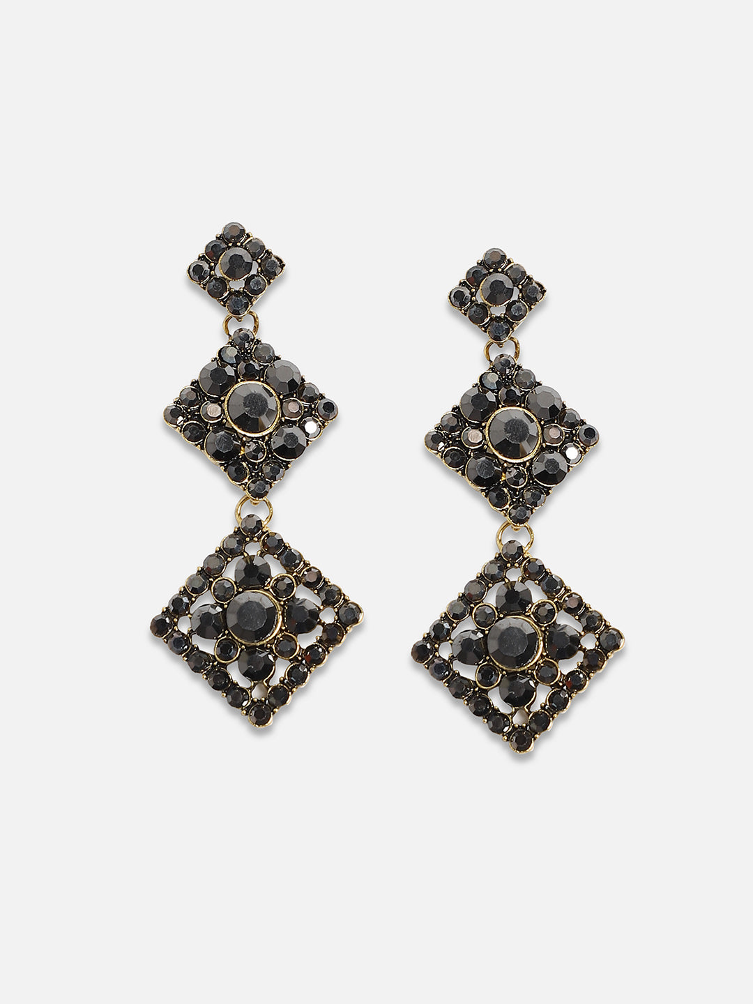 Women Embellished Diamond Drop Earringss