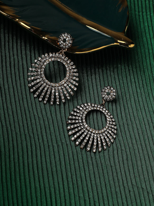 Women Hollow Circular Drop Earringss