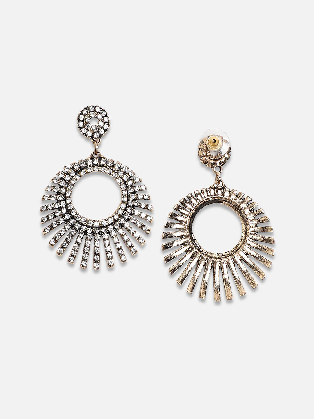 Women Hollow Circular Drop Earringss