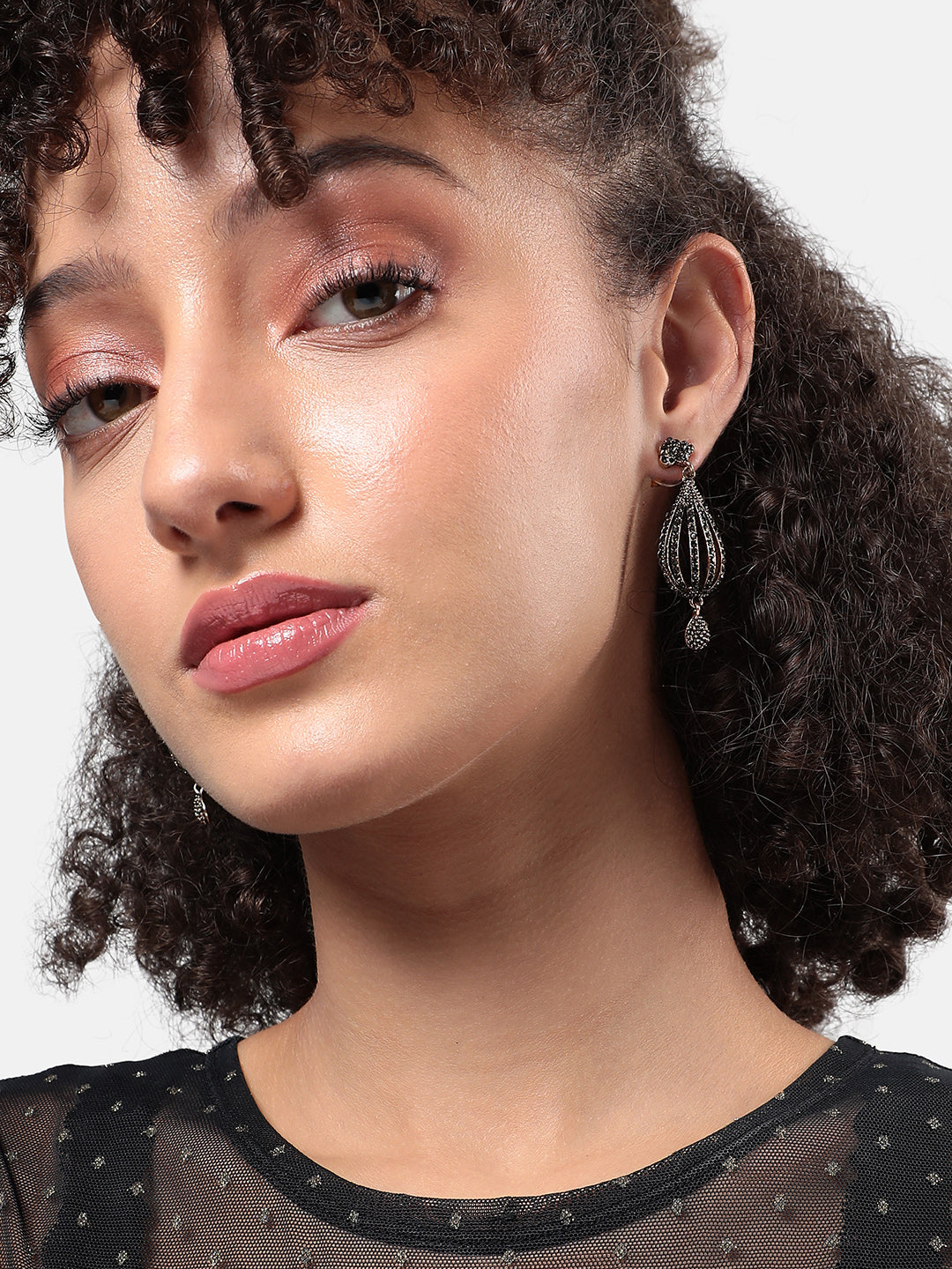 Women Embellished Lined Balloon Drop Earringss