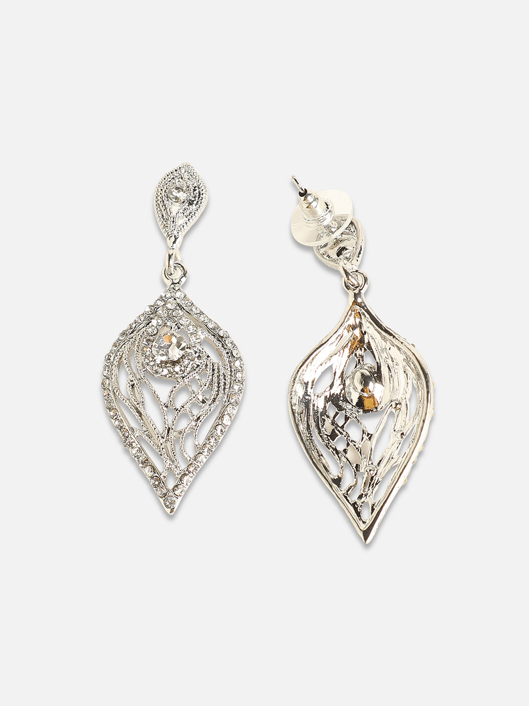 Women Intricate Leaf Drop Earringss