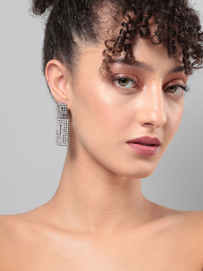 Women Dazzling Dewdrop Drop Earringss