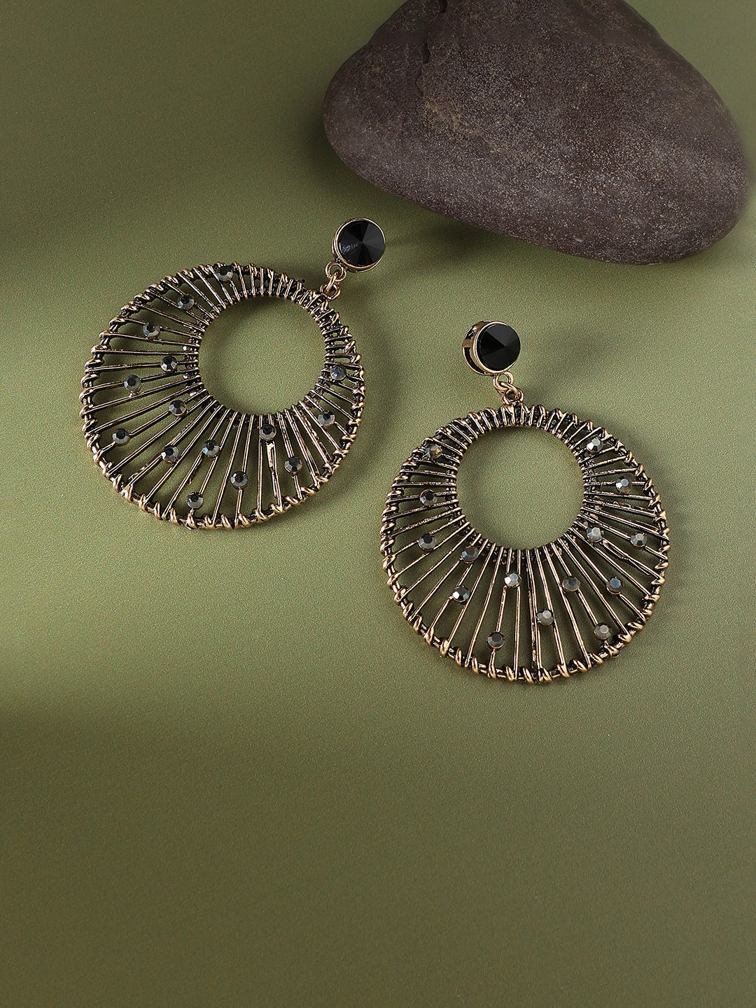 Women Midnight Mirage Drop Earringss