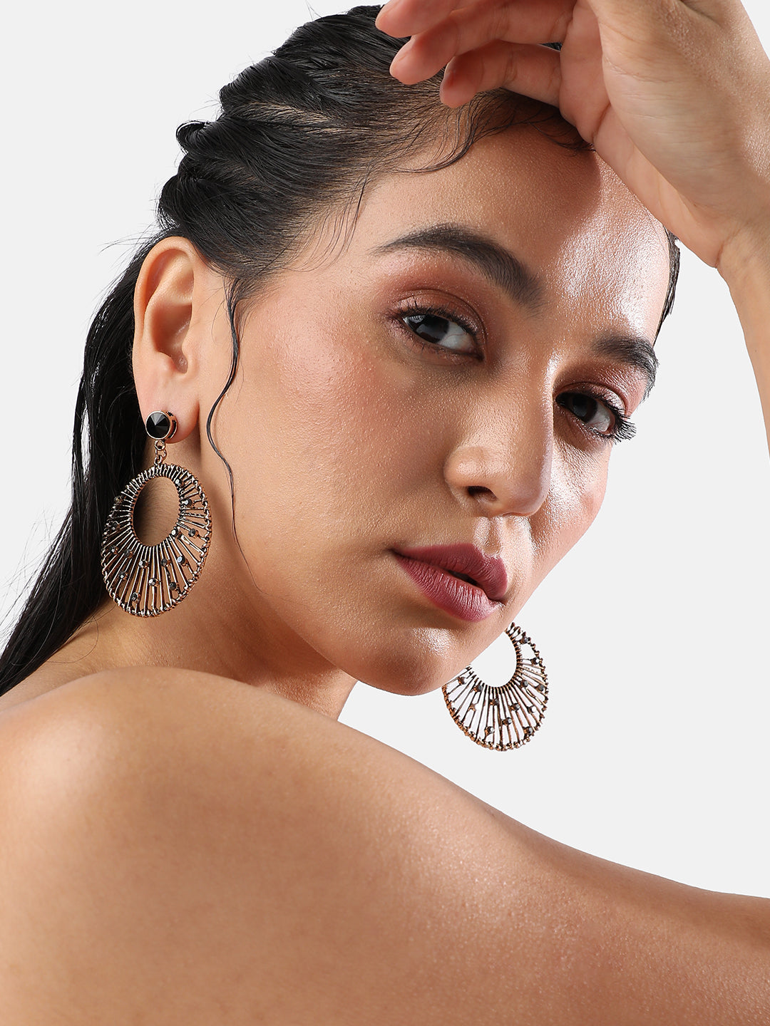 Women Midnight Mirage Drop Earringss