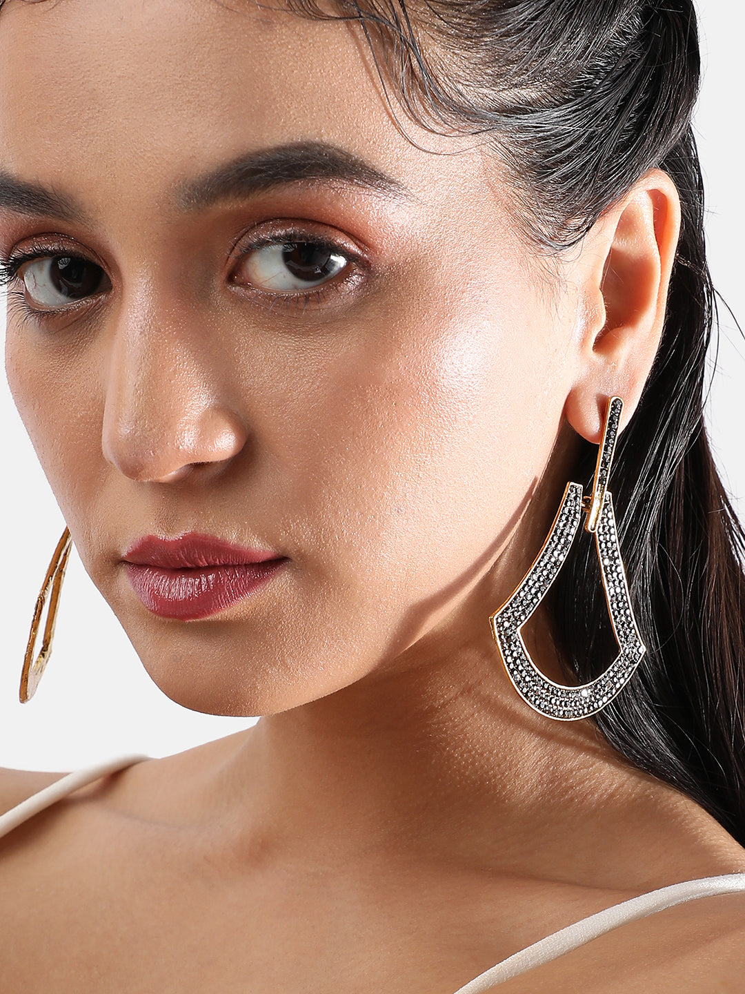 Women Enigmatic Eclipse Drop Earringss
