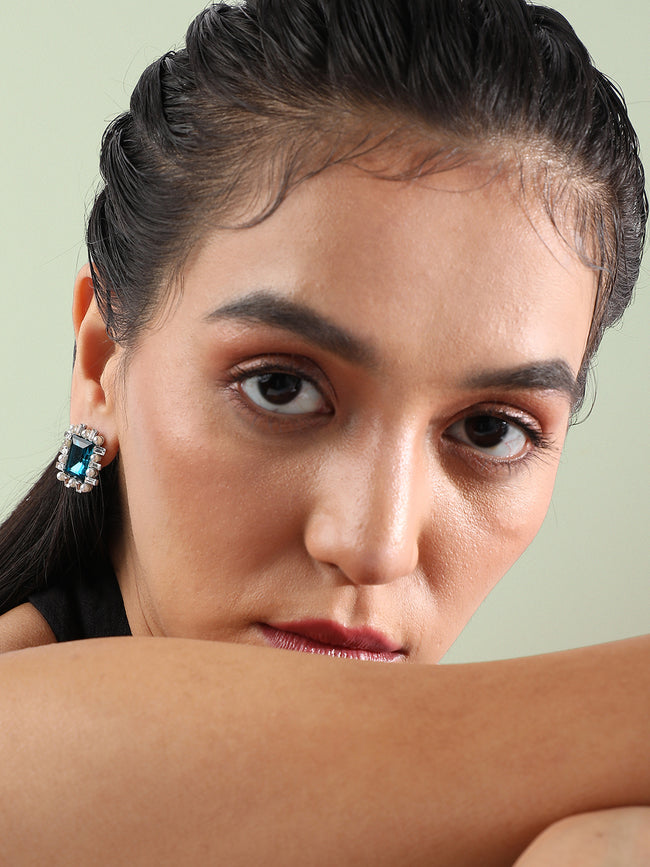 Women Sapphire Soiree Stud Earringss