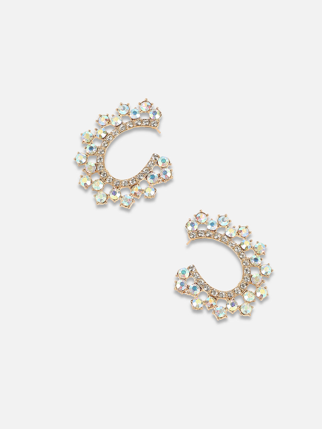Women Lustrous Luna Drop Earringss