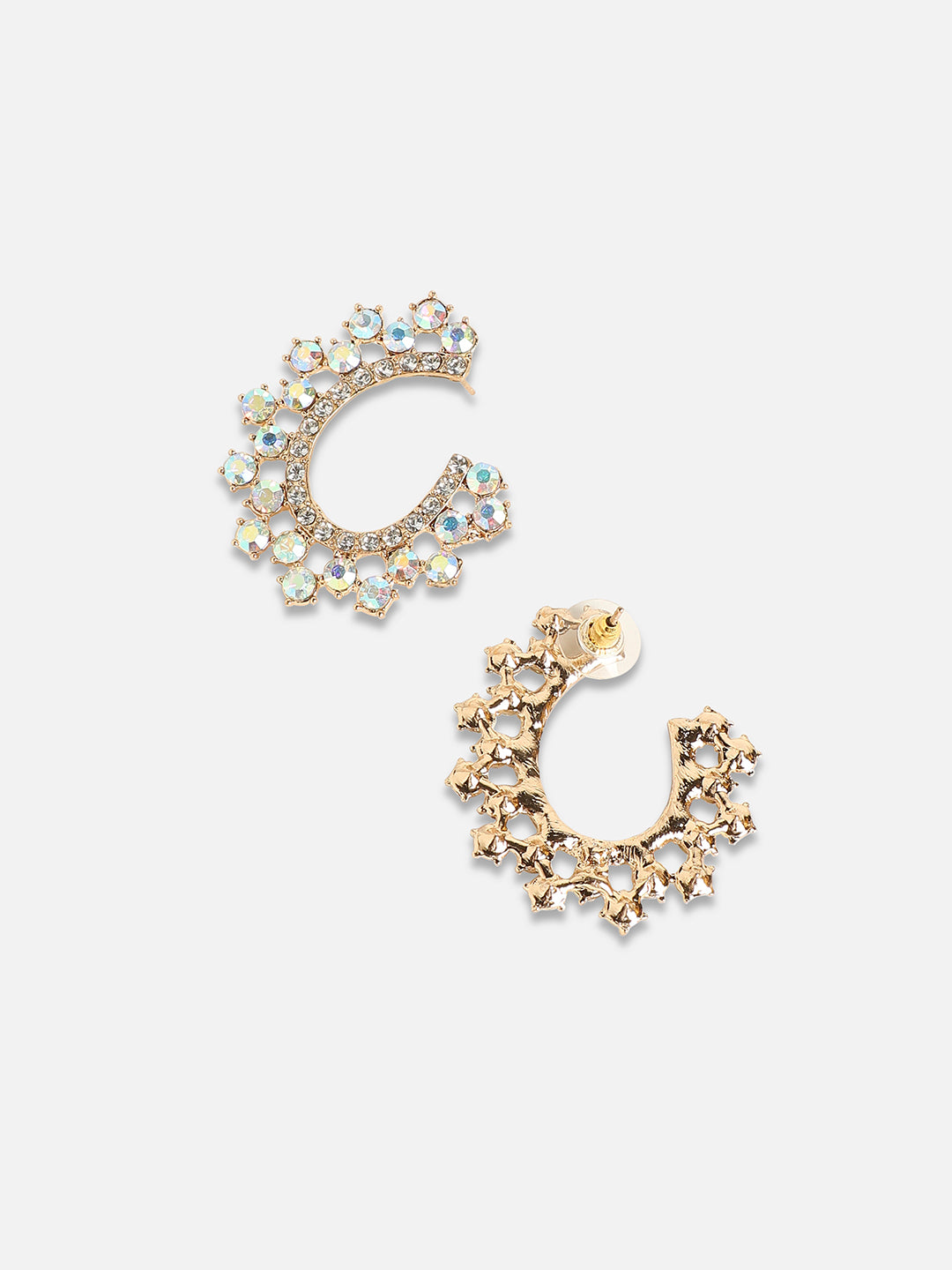 Women Lustrous Luna Drop Earringss