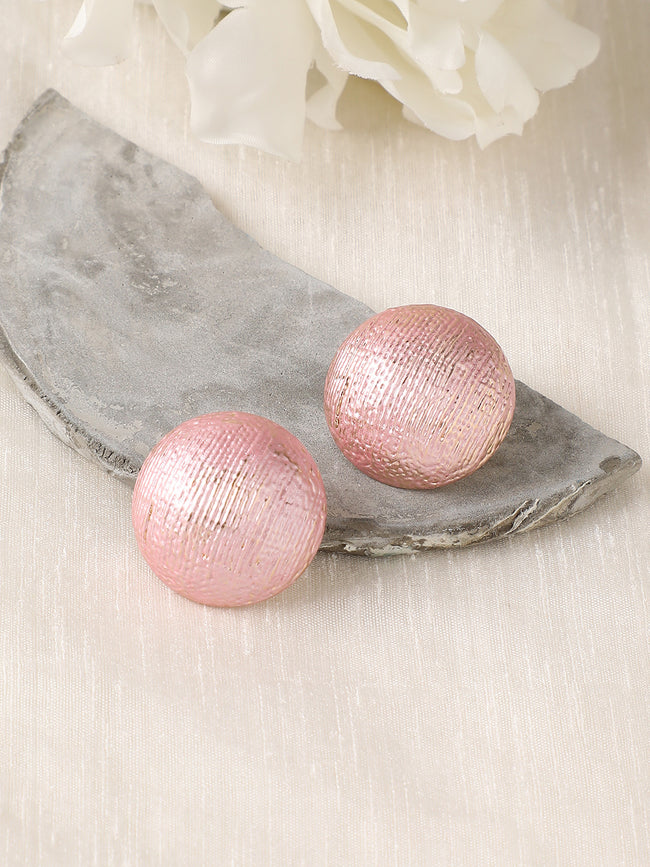 Women Ribbed Stud Earringss