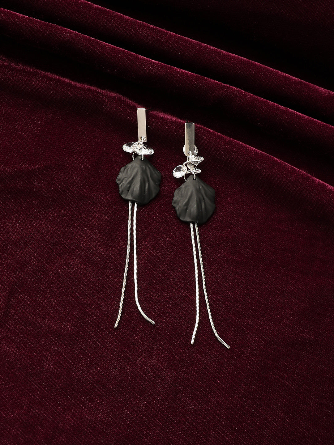 Women Petal Chain Drop Earringss