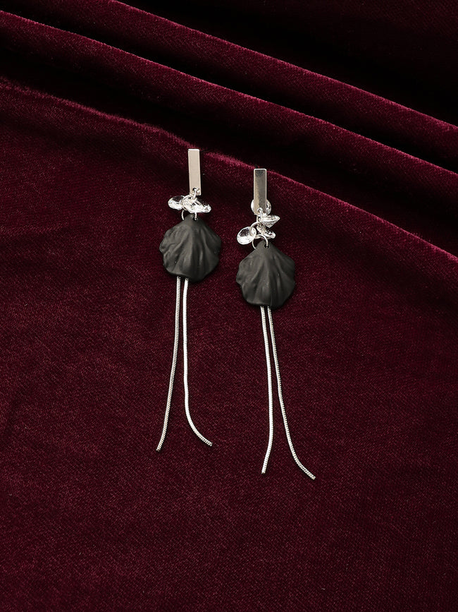 Women Petal Chain Drop Earringss