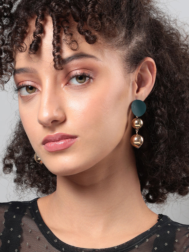 Women Ball Chain Drop Earringss