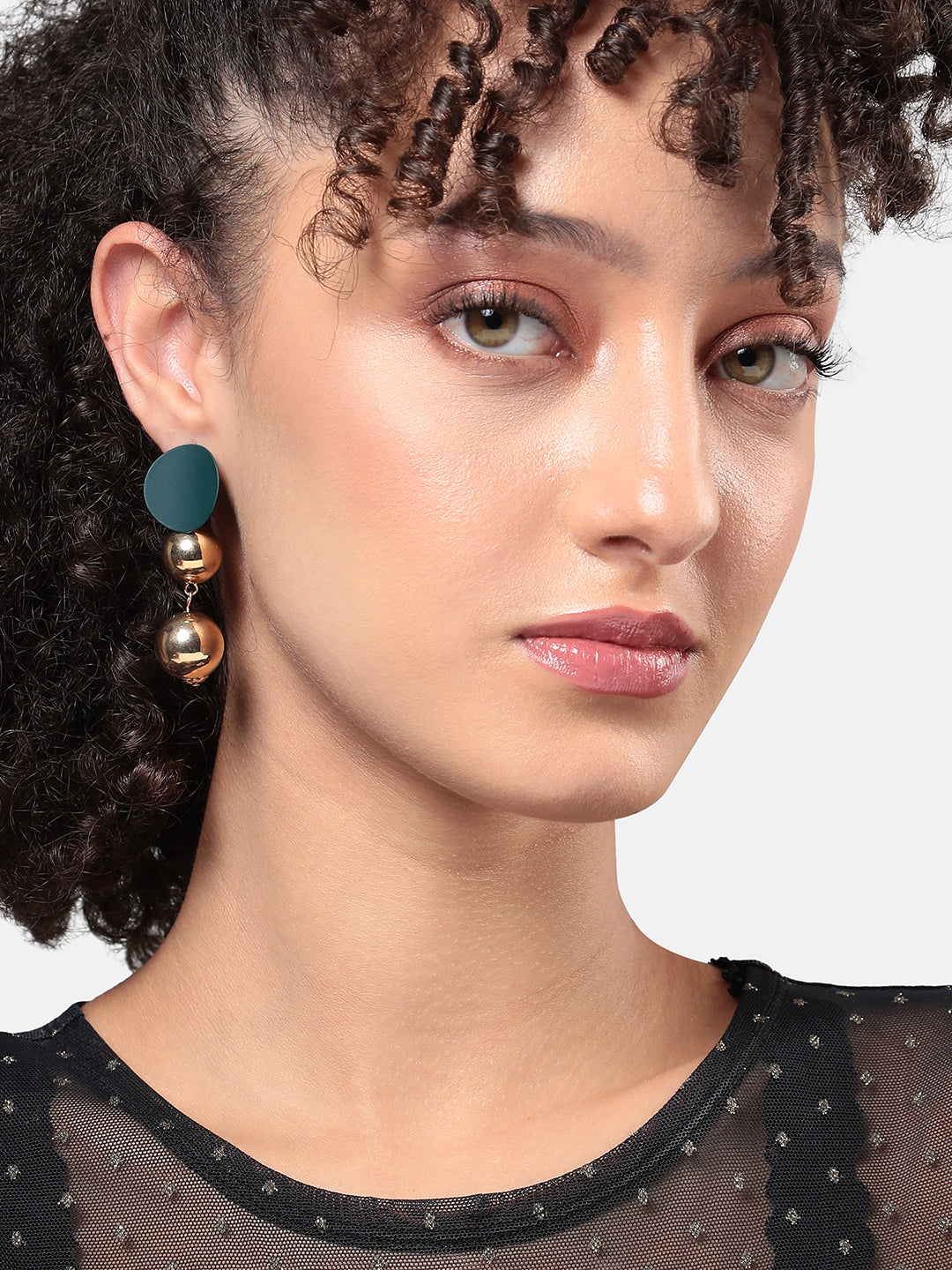 Women Ball Chain Drop Earringss