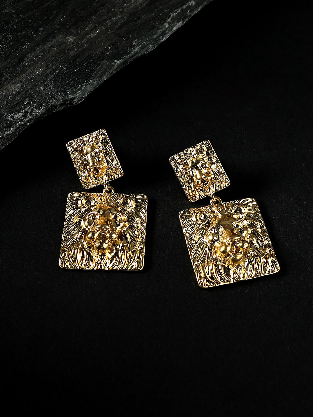 Women Regal Lion Drop Earringss