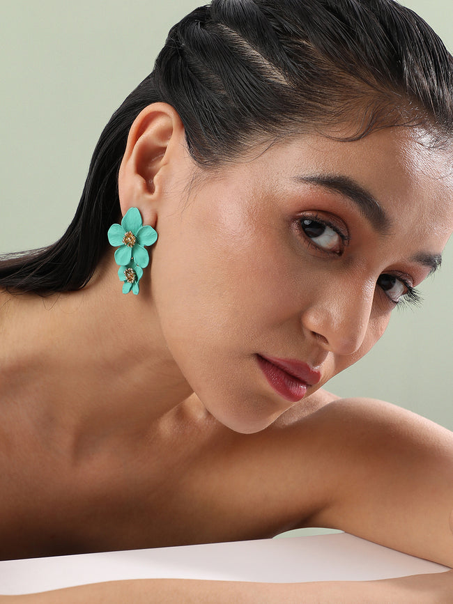 Women Maxi Flora Drop Earringss