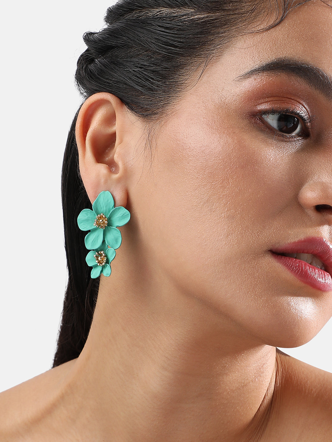 Women Maxi Flora Drop Earringss
