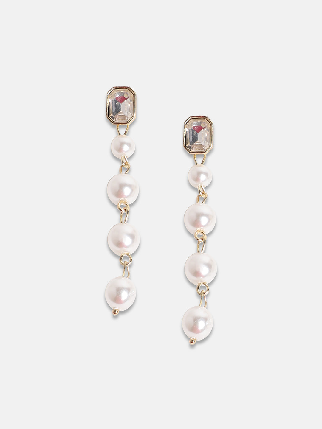 Women Gold-Plated Contemporary Drop Earrings