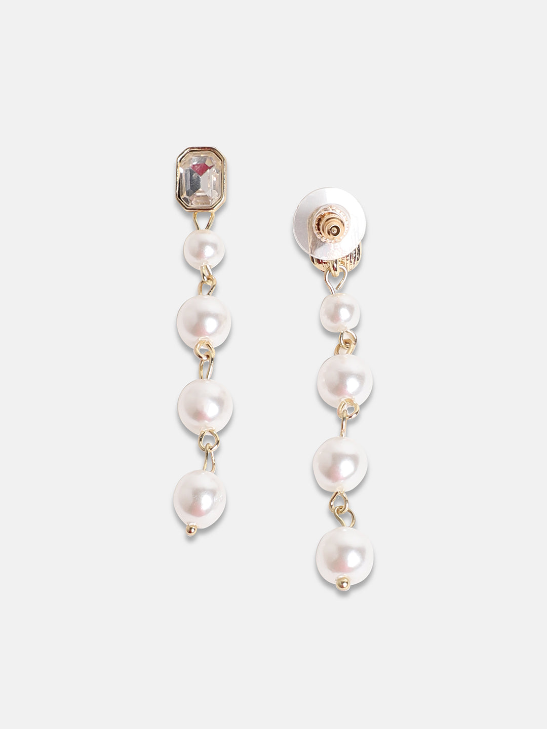 Women Gold-Plated Contemporary Drop Earrings