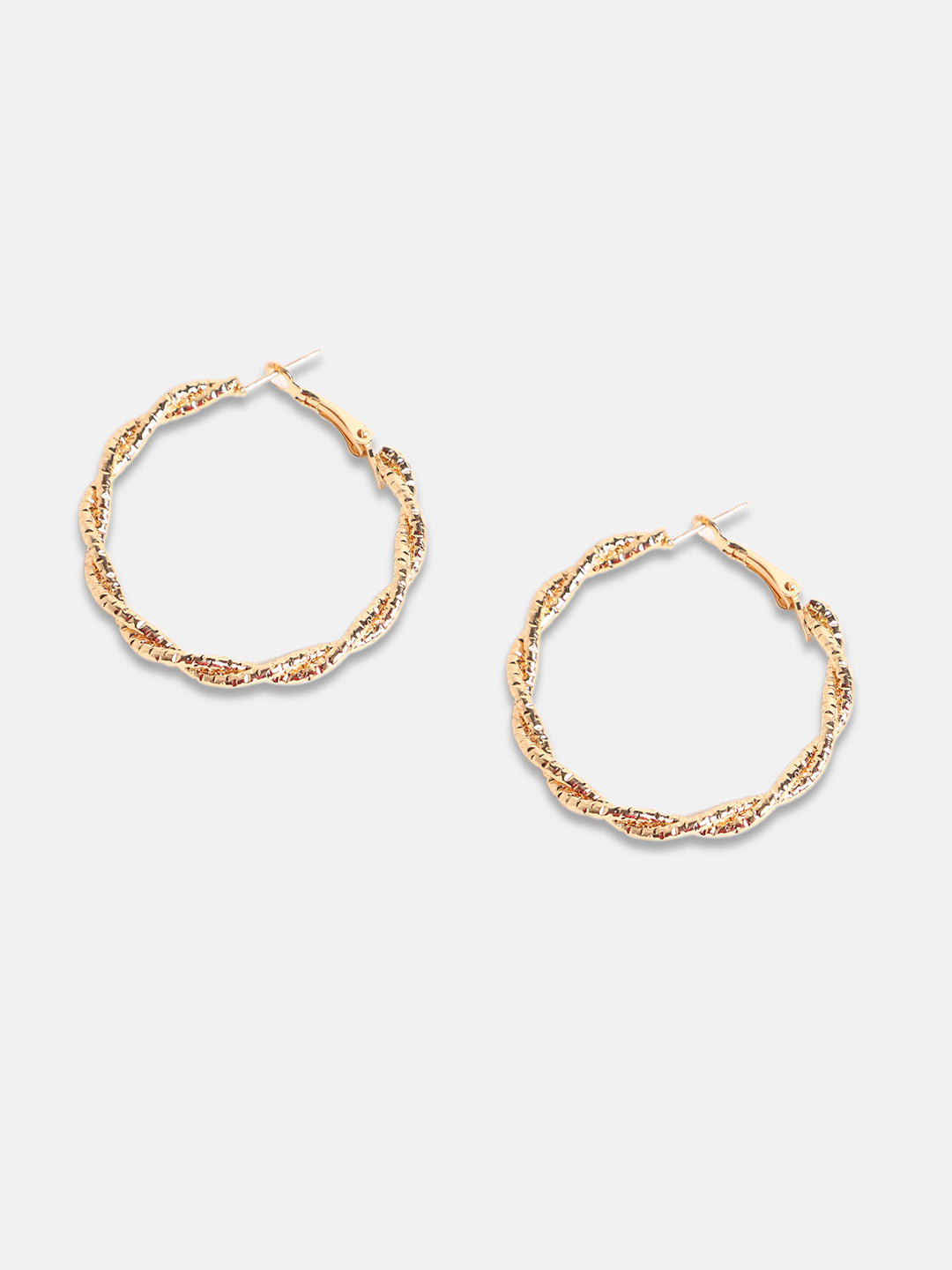 Women Twisted Hoop Earrings
