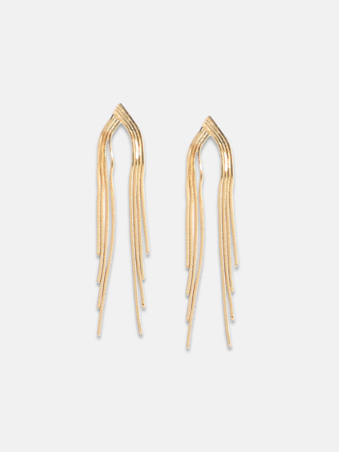 Women Gold-Plated Dangling Drop Earrings