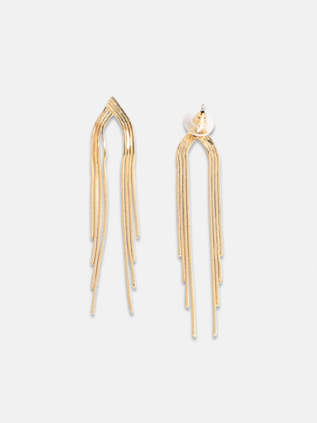 Women Gold-Plated Dangling Drop Earrings
