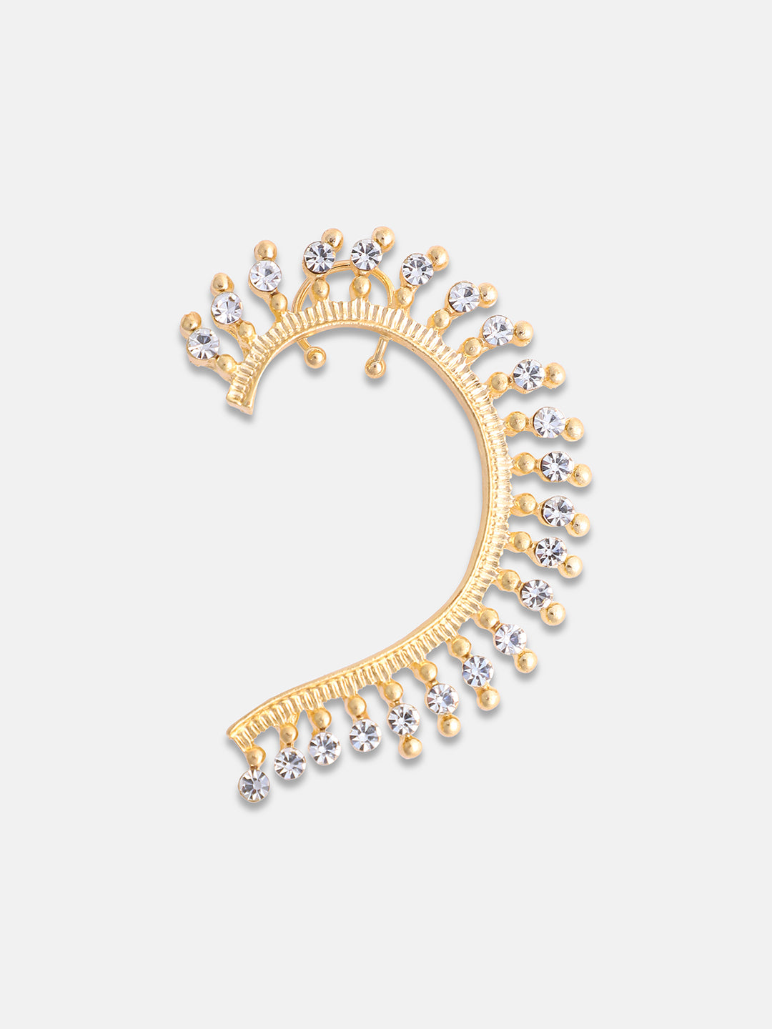 Women Gold-Plated Contemporary Artificial Stones Drop Earrings