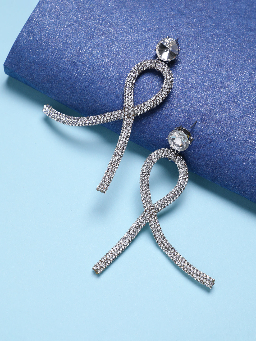 Women Silver-Plated Contemporary Studs Earrings