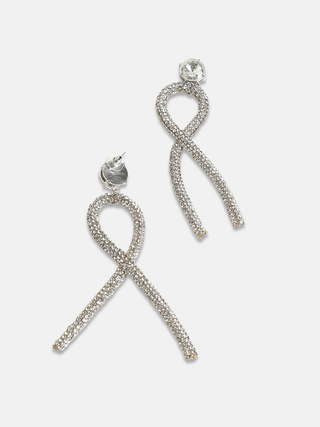 Women Silver-Plated Contemporary Studs Earrings