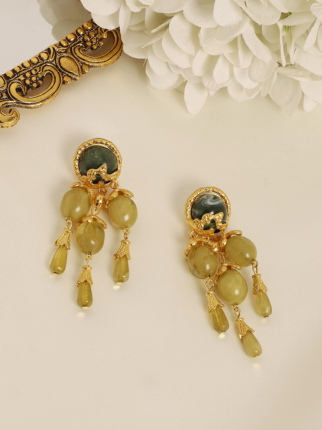 Women Gold Radiant Glam Earrings
