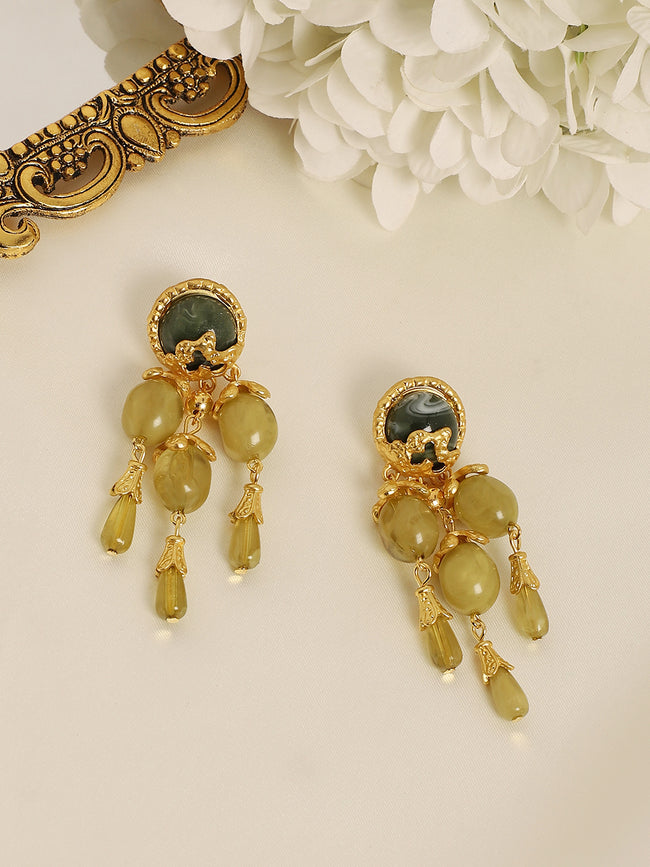 Women Gold Radiant Glam Earrings