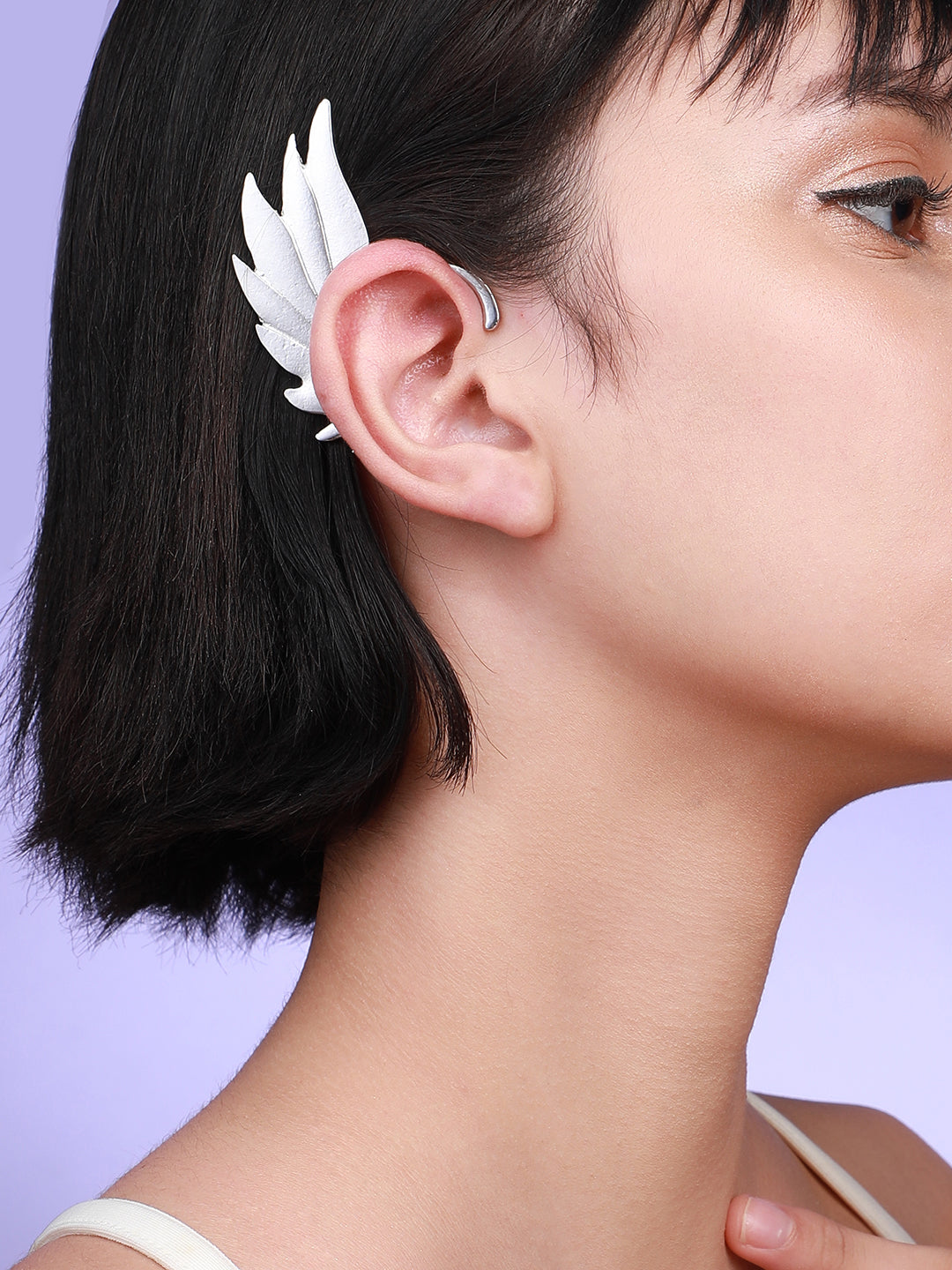 Women Silver Radiant Wraps Earcuffs