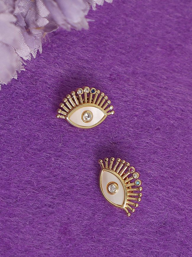 Women Gold Elegant Stud Earrings