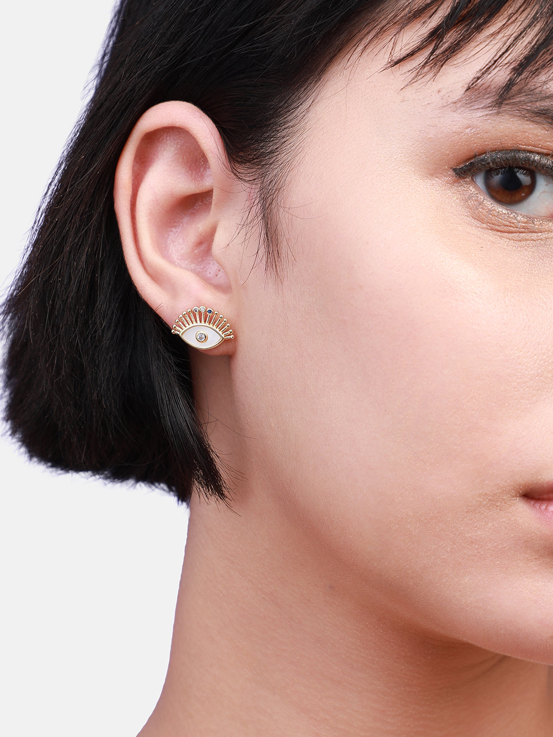 Women Gold Elegant Stud Earrings