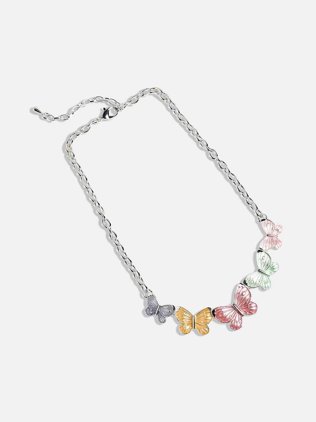 Women Multicolour Pastel Butterfly Jewellery Set