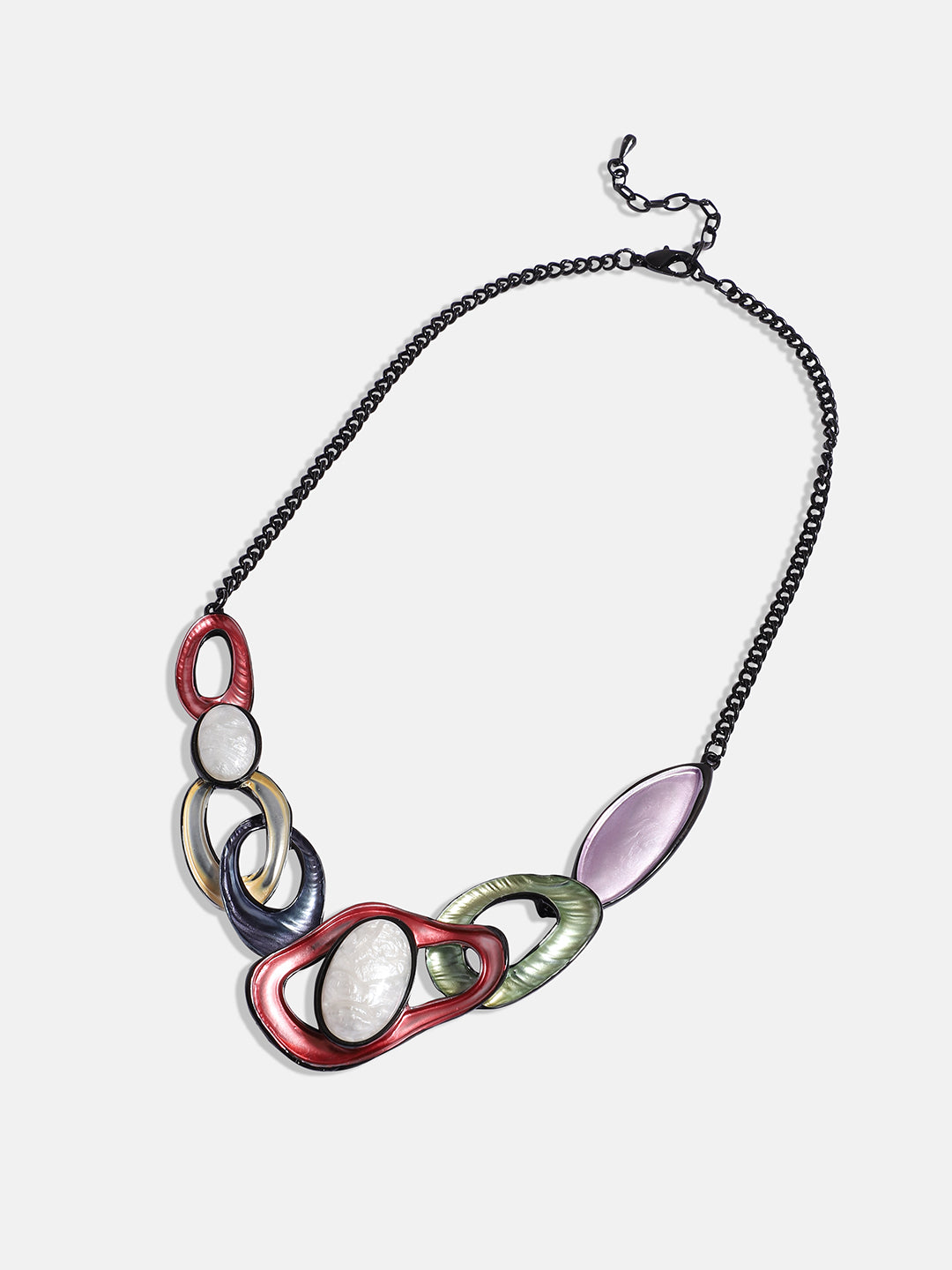 Women Multicolour Abstract Stone Jewellery Set