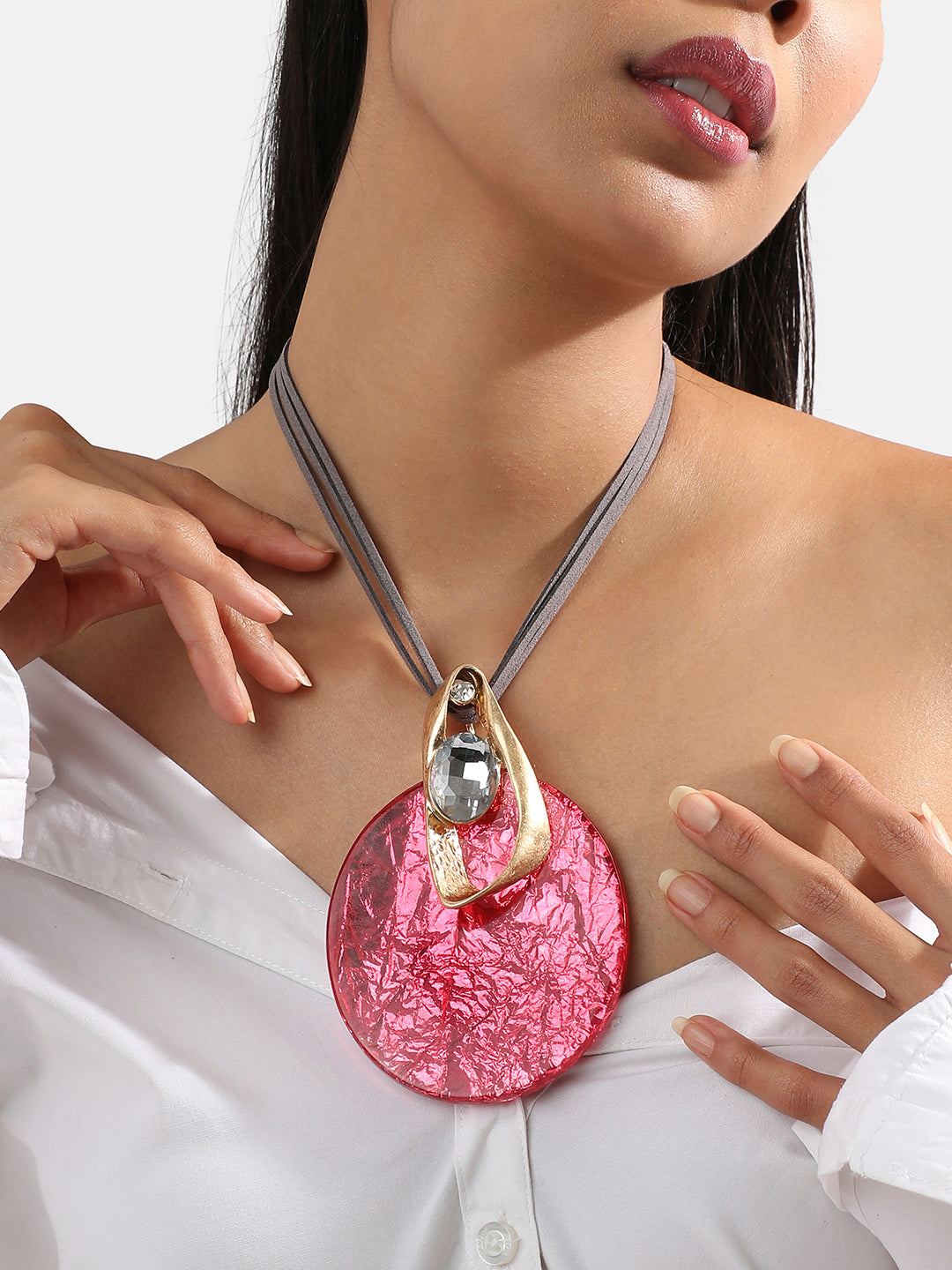Women Moonlit Elegance Thread Necklace